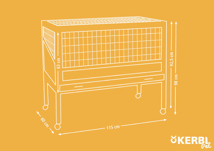 KERBL Kleintierkäfig Indoor Deluxe